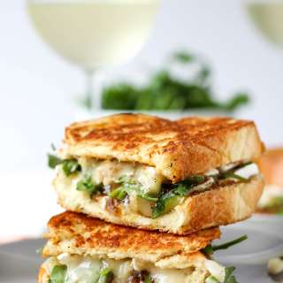 Apricot Brie Grilled Cheese on Challah