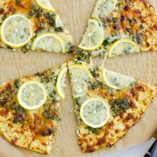 Lemon Gremolata Pizza with Cauliflower Crust