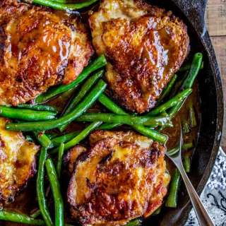 Asian Seared Chicken with Stir Fried Green Beans