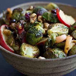 Roasted Brussels Sprouts & Apples