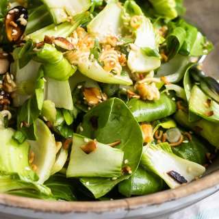 Baby Bok Choy Salad with Sesame Dressing
