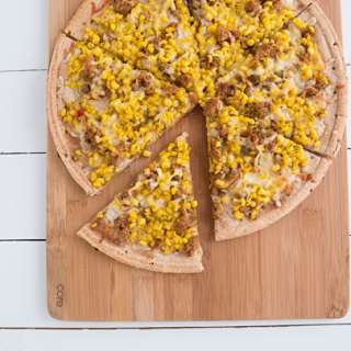 Sweet Corn, Sausage, and Thyme Pizza