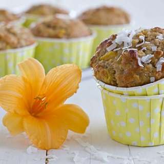 Mango Coconut Oatmeal Muffins