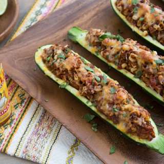 Taco Stuffed Zucchini