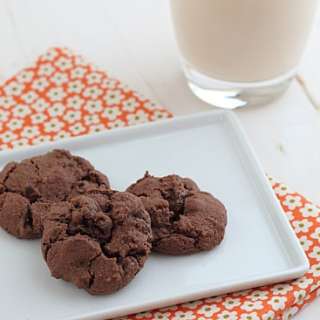 Chewy Chocolate Strawberry Cookies