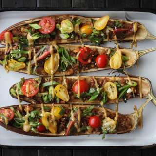 Stuffed Miso Eggplant