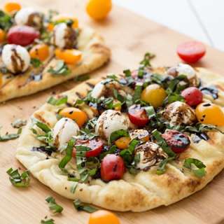 Grilled Caprese Naan Pizza