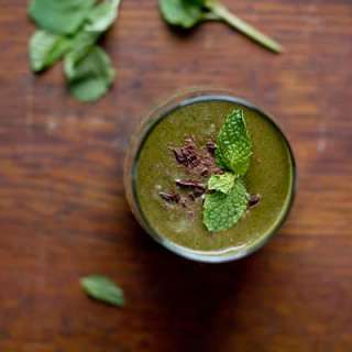 Chocolate Mint Green Smoothie