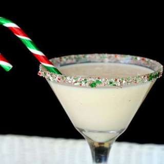 Peppermint Eggnog Martini