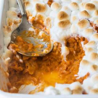 Sweet Potato Casserole with Marshmallow