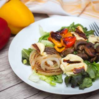 Grilled Halloumi and Vegetables