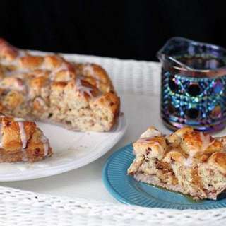 Eggnog Cinnamon Bun Breakfast Bake
