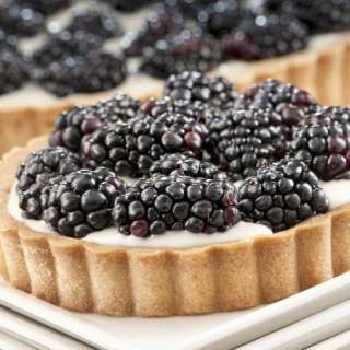 Mascarpone and Blackberry Tart