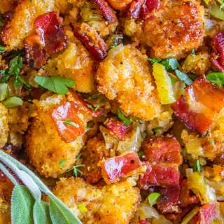 Bacon Cornbread Stuffing