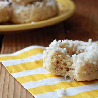 Vegan Coconut Lemon Baked Doughnuts