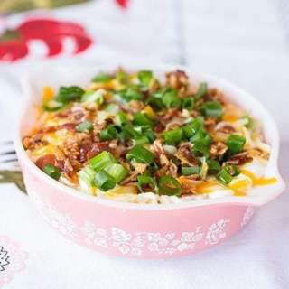 Fully Loaded Crock Pot Mashed Potatoes