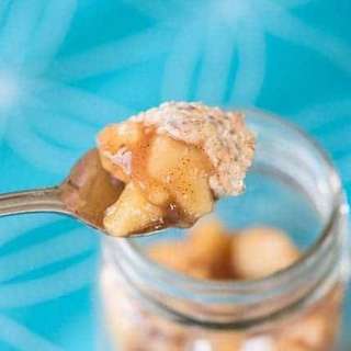 Kefir Apple Pie Overnight Refrigerator Oatmeal