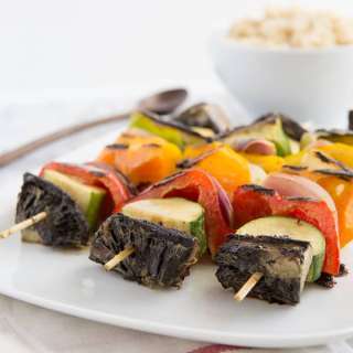 Vegan Green Curry Veggie Kabobs