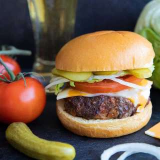 Air Fryer Hamburgers