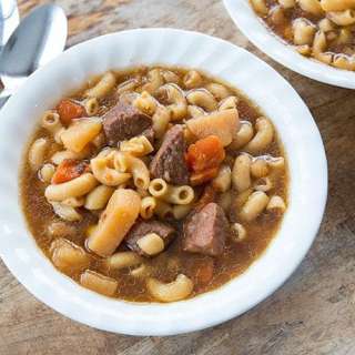 Beef Macaroni Soup