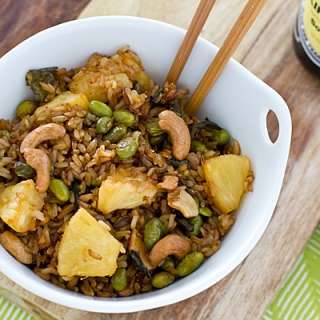 Baked Fried Brown Rice