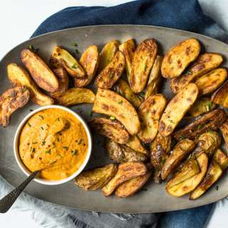 Roasted Fingerling Potatoes with Chipotle Aioli