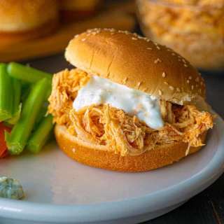 Basic Crock Pot Buffalo Chicken
