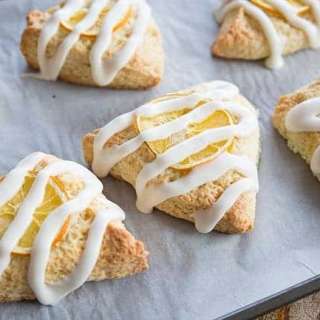 Icing Glazed Meyer Lemon Scones