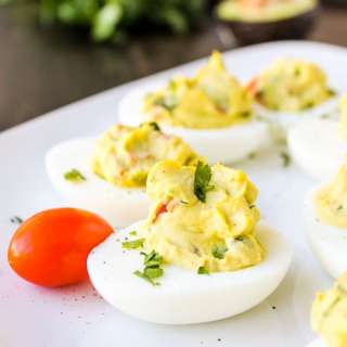 Deviled Guacamole Eggs