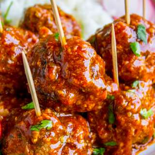 Easy Baked Mexican Meatballs