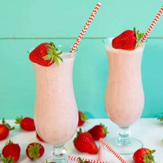 Strawberry Smoothie (Dairy Free version included!)