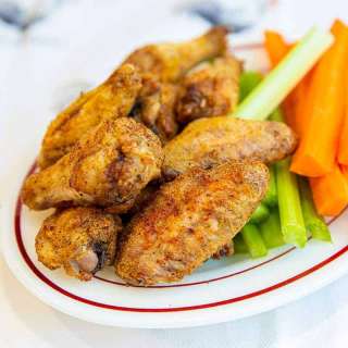 Air Fryer Chicken Wings - Seasoned