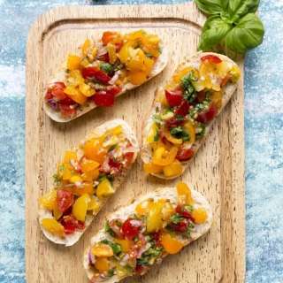 Bruschetta with Summer Tomatoes and Basil