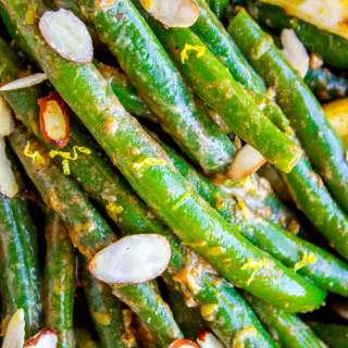 Lemon Dijon Green Beans Almondine