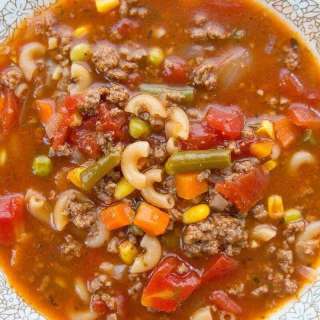 Hamburger Soup with Macaroni