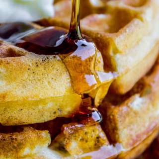 Homemade Waffles from Scratch