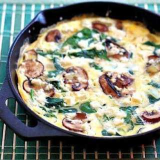 Spinach Mushroom Fritatta