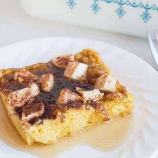 Cinnamon Maple Cream Cheese Baked French Toast