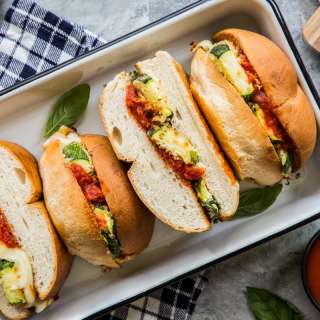 Zucchini Parmesan Sandwiches