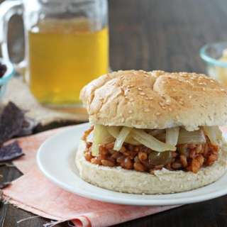 Chipotle Peach BBQ Farro Sandwiches
