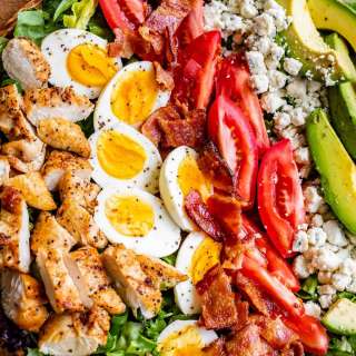Best Cobb Salad Recipe with Chicken and Bacon