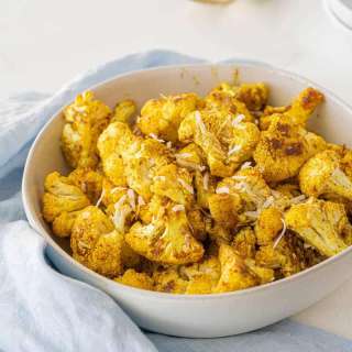 Sweet Honey Curried Roasted Cauliflower