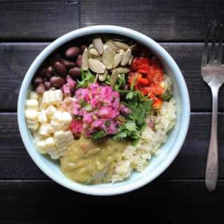 Lunchbox-Friendly Mexican Cauliflower Rice Salad