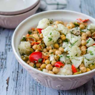 Cauliflower and Chickpea Salad