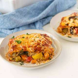 Vegetable Lasagna with no boil noodles