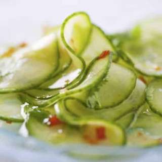 Thai Cucumber Salad with Sweet Chili Dressing