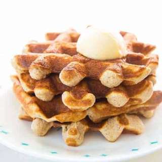Crispy Sweet Cinnamon Keto Waffles