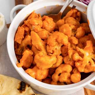 Baked Buffalo Cauliflower Bites