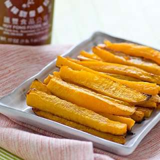 Baked Sriracha Butternut Squash Fries