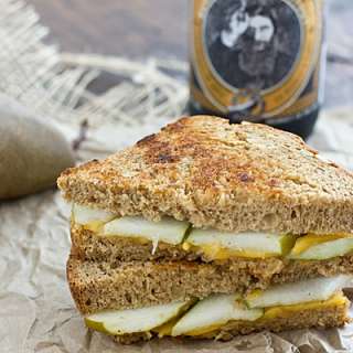 Pear and Sharp Cheddar Grilled Cheese Sandwich